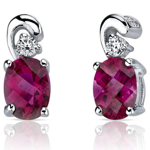 Rubínové náušnice Charlize