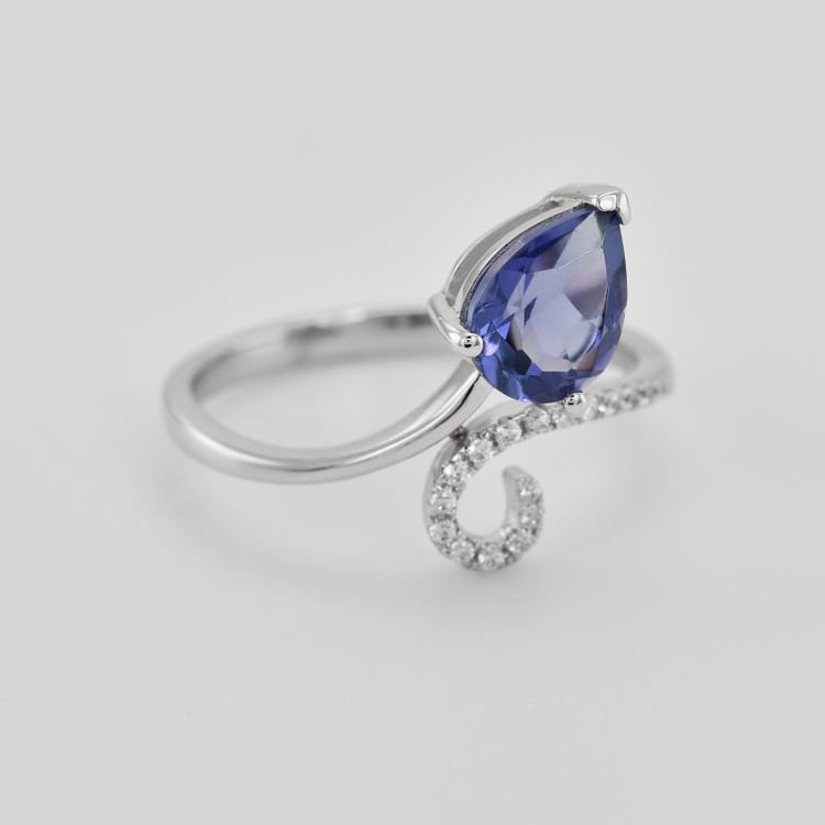 Zlatý tanzanitový prsten 39141