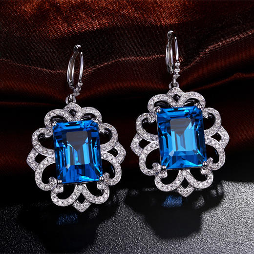 Topazové náušnice 16891