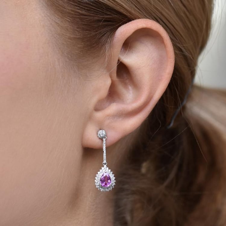 Safírové náušnice 25987