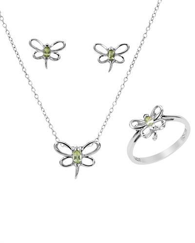 Stříbrná kolekce s olivíny 