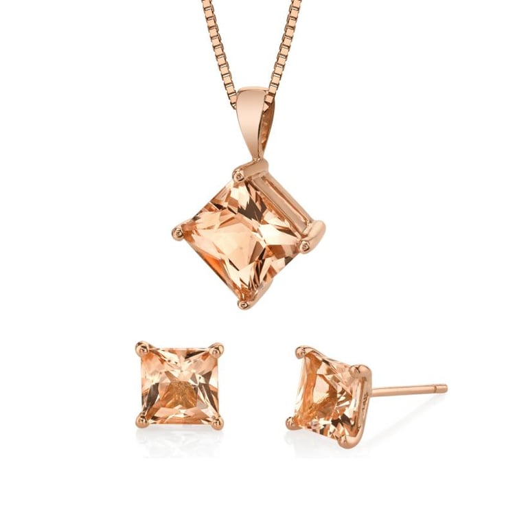 Kolekce zlatých šperků s princess morganity Adara