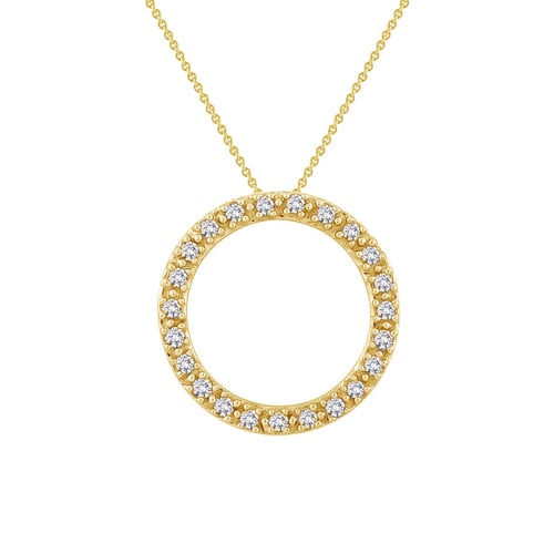 Stříbrný karma přívěsek s lab-grown diamanty Hallie