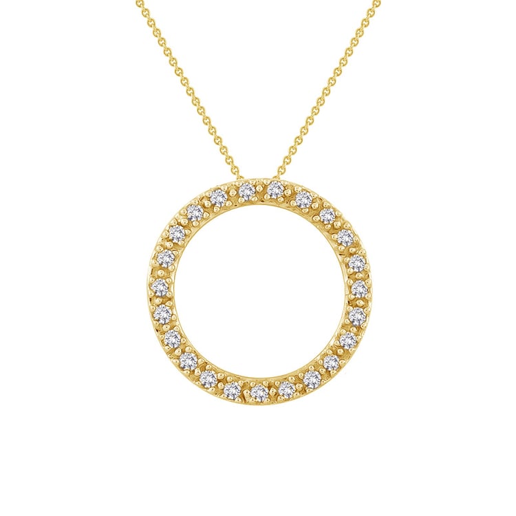 Stříbrný karma přívěsek s lab-grown diamanty Hallie 104272