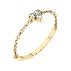 Minimalistický prsten s lab-grown diamanty Luthar