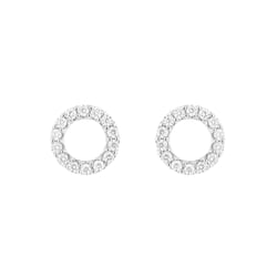 Karma náušnice s lab-grown diamanty Leonas