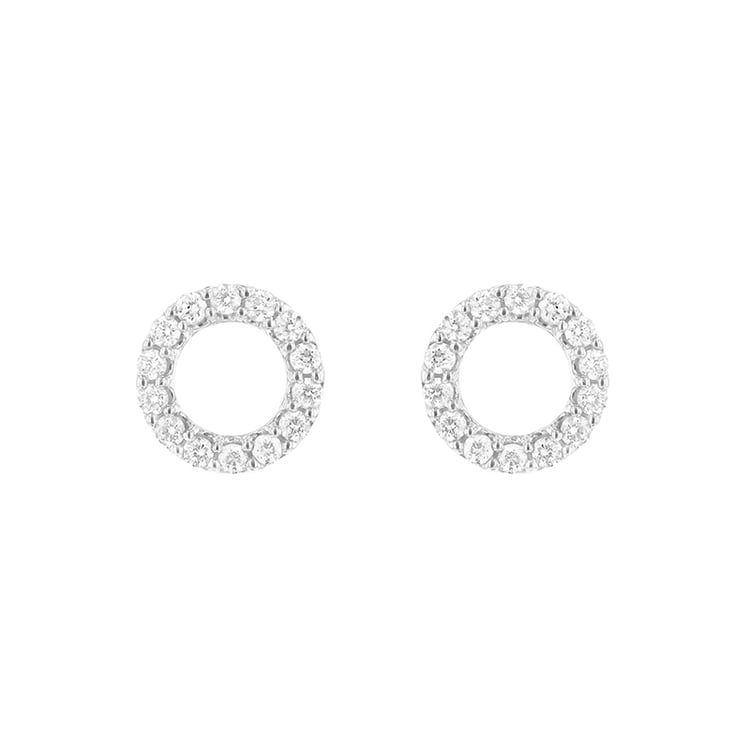 Diamantové karma náušnice ze zlata