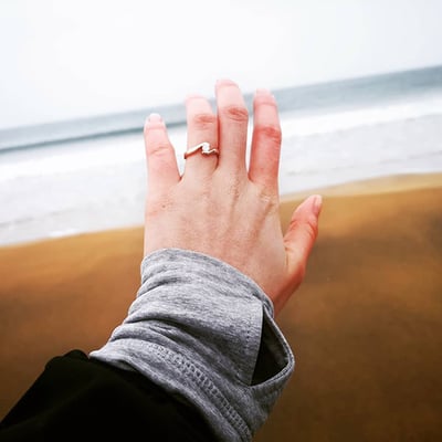 Zásnubní prsten s diamanty