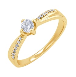 Zásnubní prsten s lab-grown diamanty Sewyn