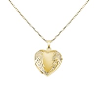 Stříbrný otevírací medailon srdce Hugh