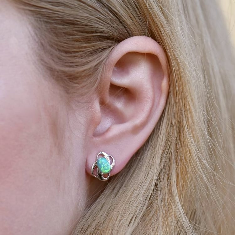 Náušnice s opály 107005