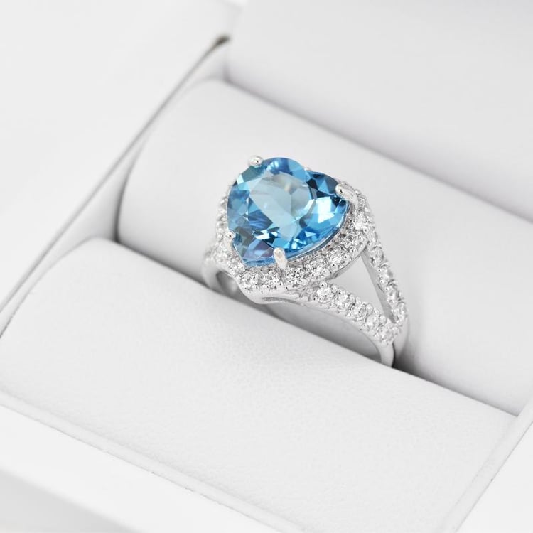 Topazové srdíčko 27036