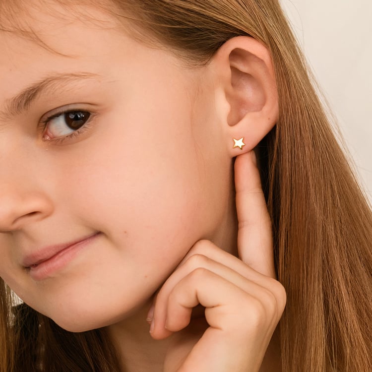 Stříbrné náušnice ve tvaru hvězdiček Malý princ 164328