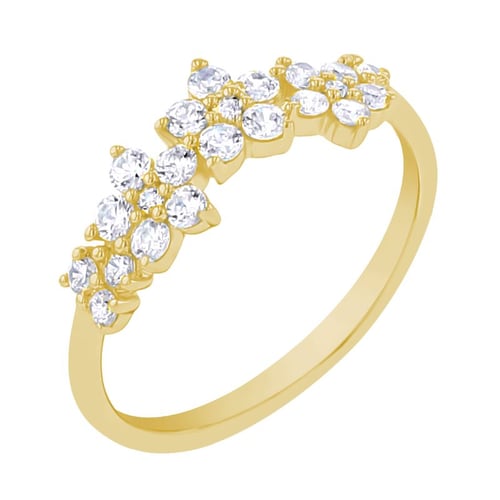 Květinový prsten s lab-grown diamanty Juliet
