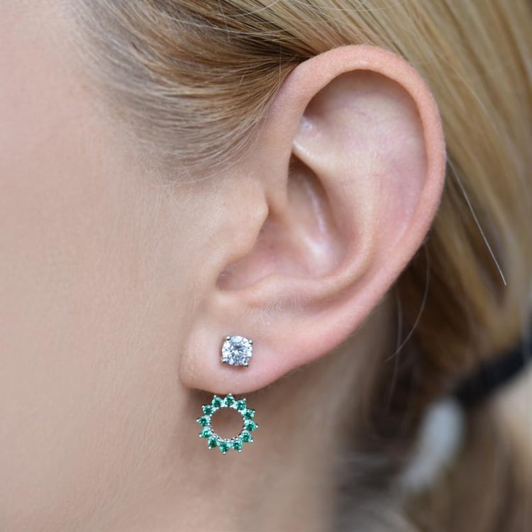 Smaragdové náušnice 20543