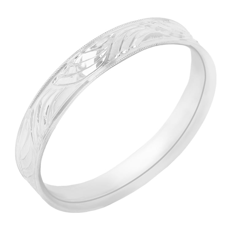 Zlaté snubní prsteny s gravírem a diamanty Davis 98308