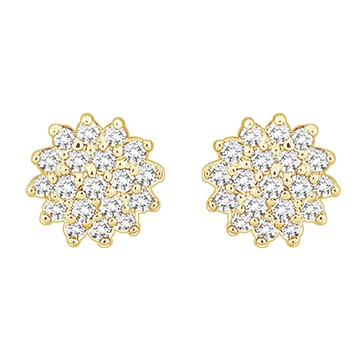 Zlaté náušnice 95091