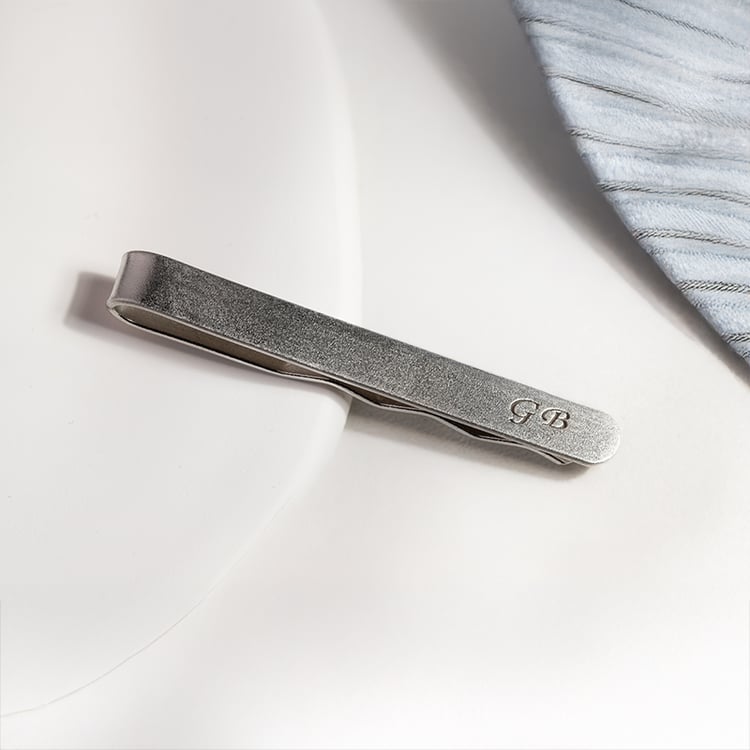 Stříbrná kravatová spona s gravírem podle vlastní volby Draco 149995