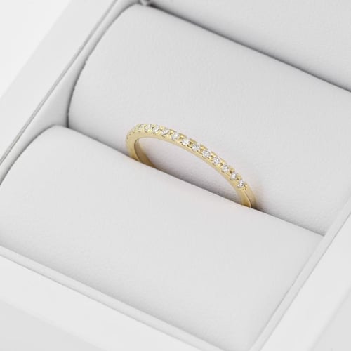 Zlatý eternity prsten s 1.25mm diamanty Adva