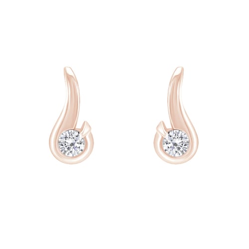 Elegantní náušnice s 0.20 ct diamanty Evert