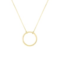 Stříbrný náhrdelník minimalistického tvaru Karma