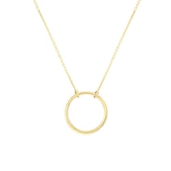 Stříbrný náhrdelník minimalistického tvaru Karma