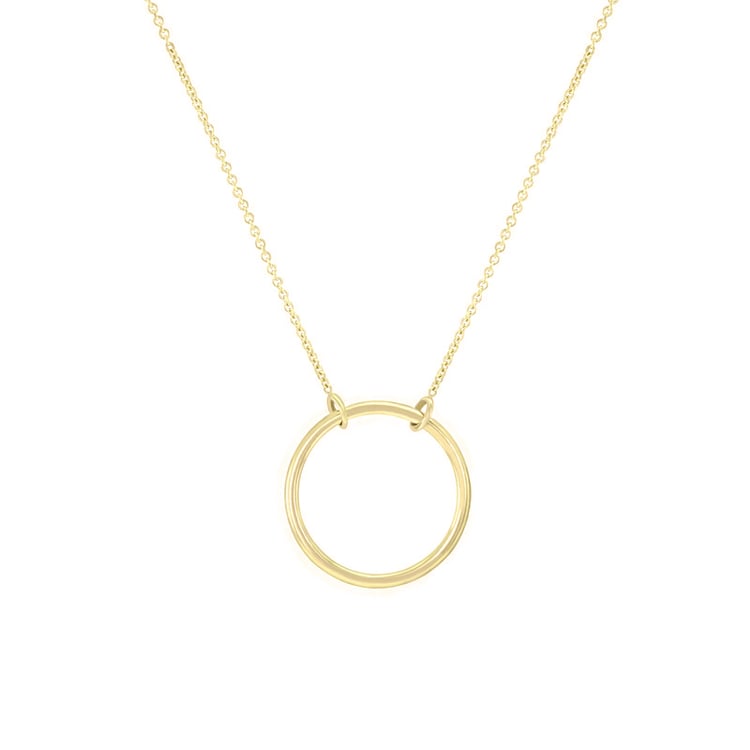 Stříbrný náhrdelník minimalistického tvaru Karma