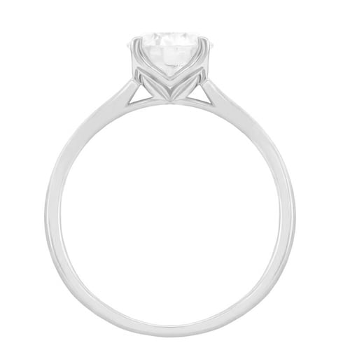 Zásnubní prsten s moissanitem a diamantem Hleene