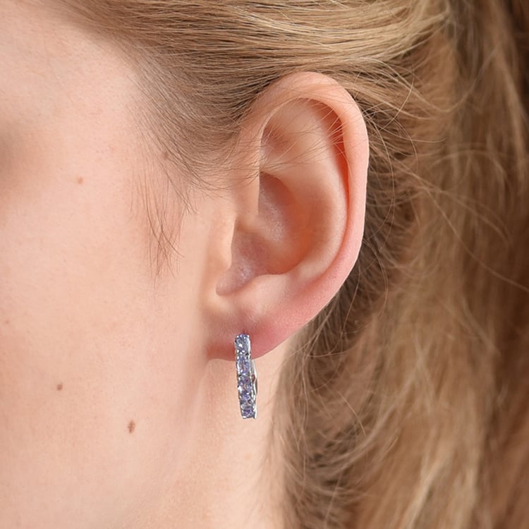 Náušnice s tanzanity 60323