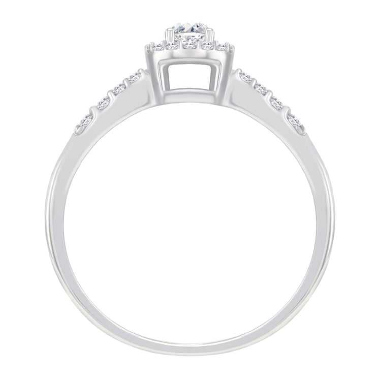 Zlatý halo prsten s diamanty Mourise 90951