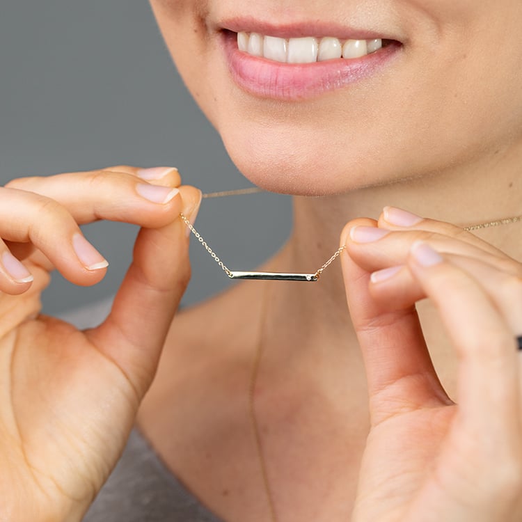 Jemný stříbrný náhrdelník s diamantem Dayna 146170