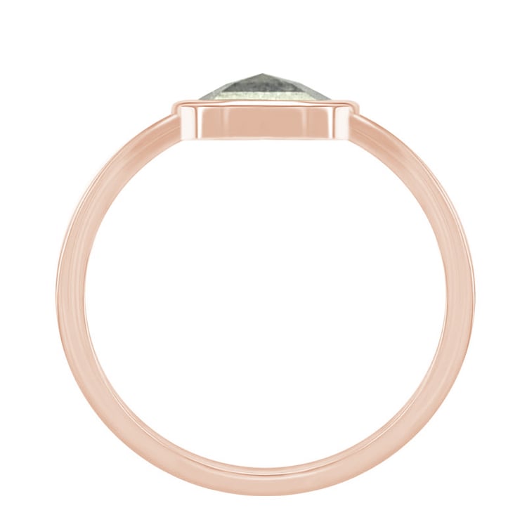 Zlatý prsten se salt and pepper diamantem 70737