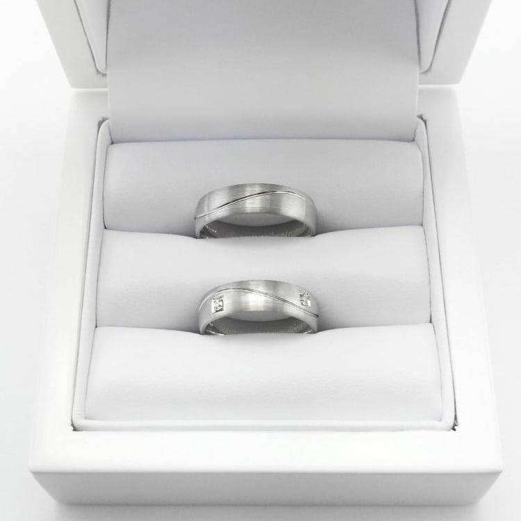 Platinové snubní prsteny 11149