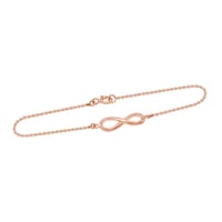 Zlatý fashion náramek s motivem nekonečna Infinity