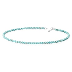 Stříbrný náhrdelník s howlitovými korálky Norma