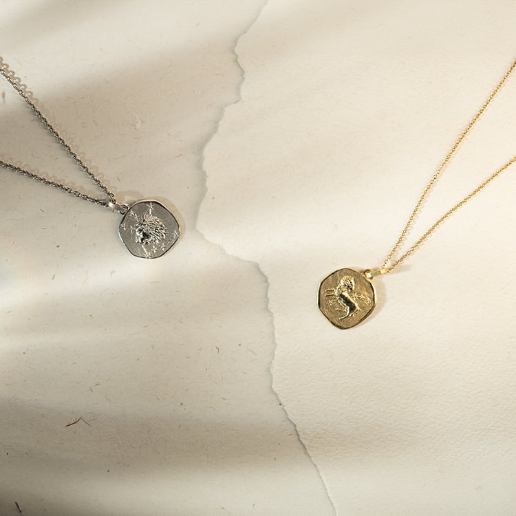 Stříbrný přívěsek se symboly znamení zvěrokruhu 136509