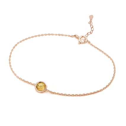 Stříbrný náramek s citrínem Arleth