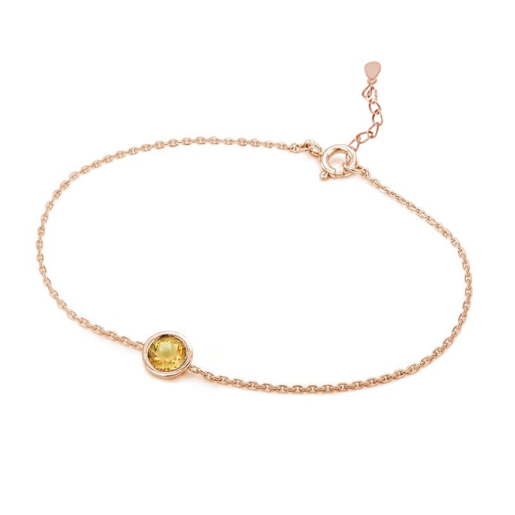 Stříbrný náramek s citrínem Arleth 104933