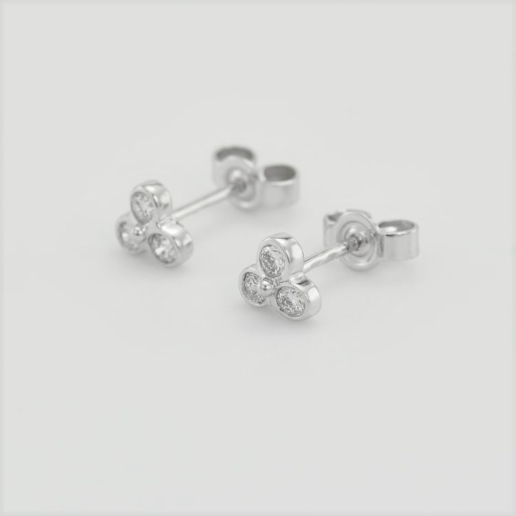 Jemné náušnice s lab-grown diamanty Vallery 104482