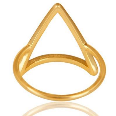 Pozlacený prsten ze stříbra 8962