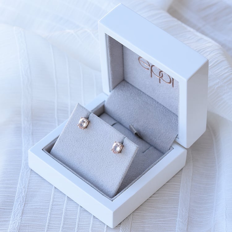 Zlaté náušnice s morganity 69859