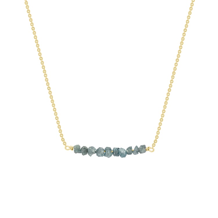 Diamantový zlatý náhrdleník