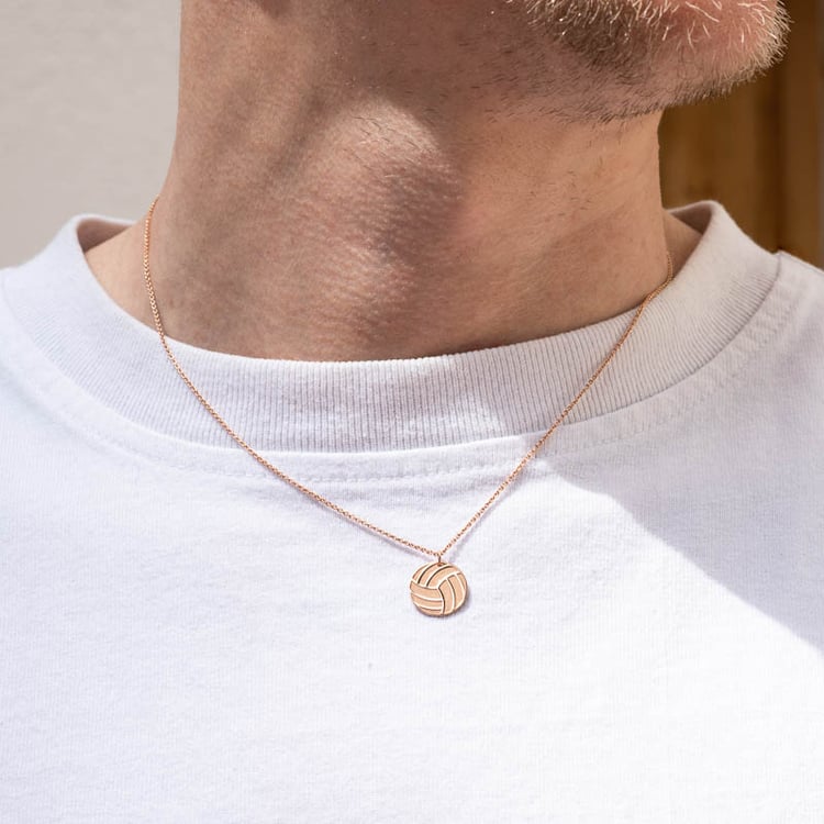 Stříbrný přívěsek míč s gravírem dle vaší volby Volleyball 123612