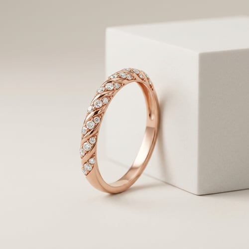 Proplétaný eternity prsten s lab-grown diamanty Rami