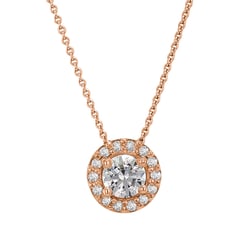 Halo přívěsek s lab-grown diamanty Vicky