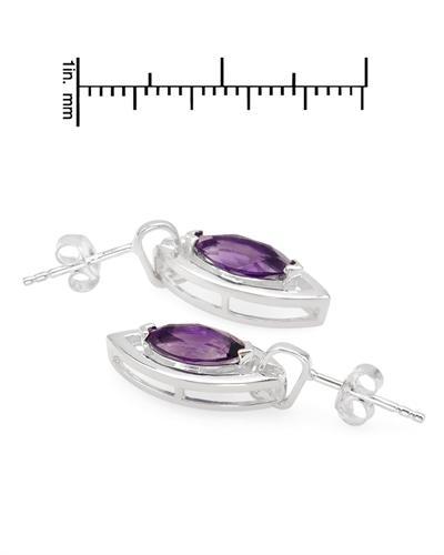 Kouzelné ametystové nausnice Daha 964