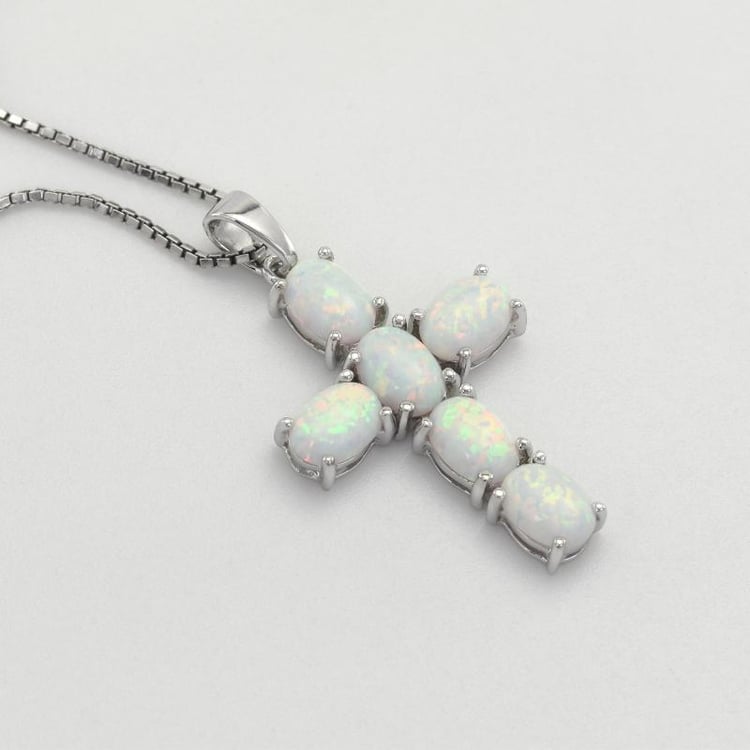 Opálový křížek 50169