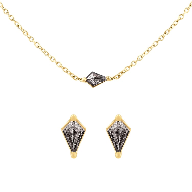 Kolekce šperků s kite salt and pepper diamanty Elny 126625