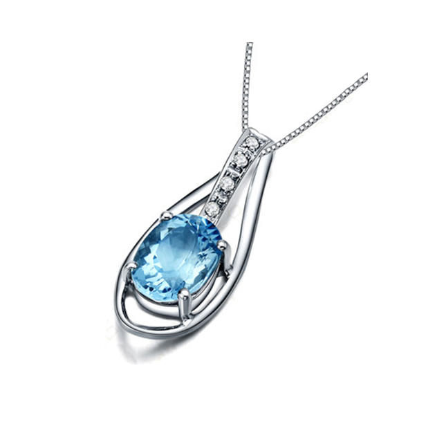 Akvamarínový náhrdelník Gawah 9979