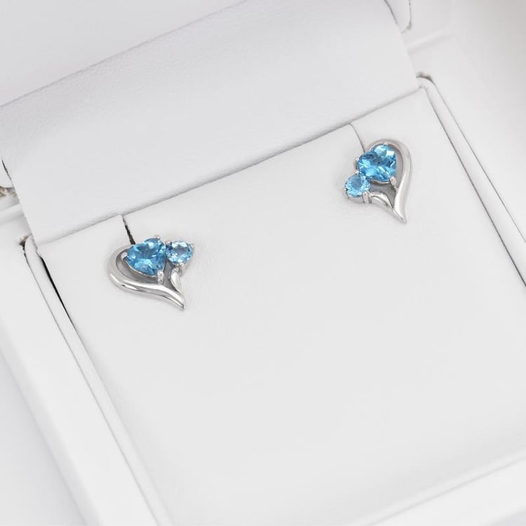 Náušnice s topazy 15021